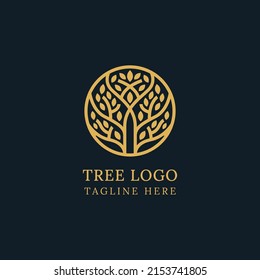 Tree logo design template vector illustration