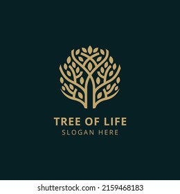 Tree logo design template vector illustration