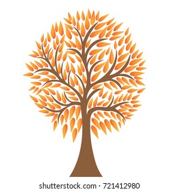 Tree logo design template.Vector