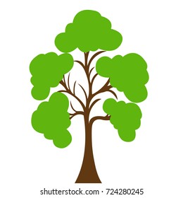 Tree logo design template.Vector