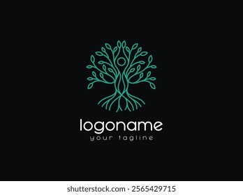 tree logo design vcetor template