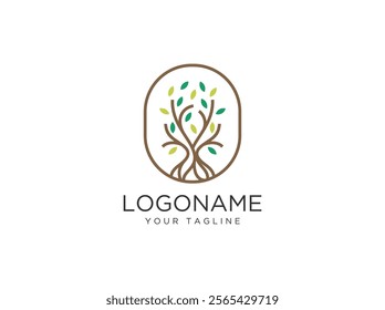 tree logo design vcetor template