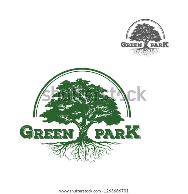 tree logo, design,\
vector