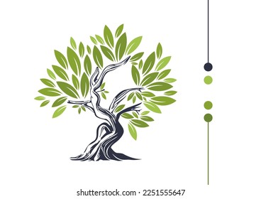 tree logo design vector art 