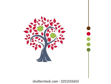 tree logo design vector art 