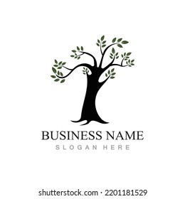 tree logo design with vector concept