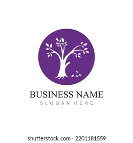 tree logo design with vector concept