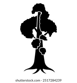 arquivo de vetor de design de logotipo de árvore