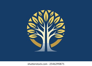 Árbol de diseño de logo Árbol de Vector Icono Naturaleza