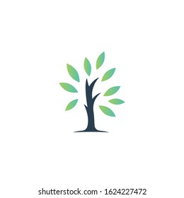 tree logo design vector illustration