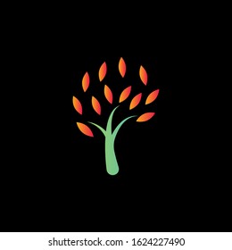 tree logo design vector illustration