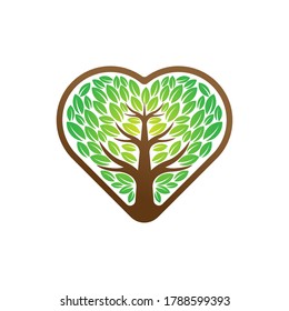 Tree Logo design vector illustration. Abstract Tree Logo vector in creative design concept for nature, agriculture and farm business. Tree Logo, icon, sign and symbol vector design illustration.