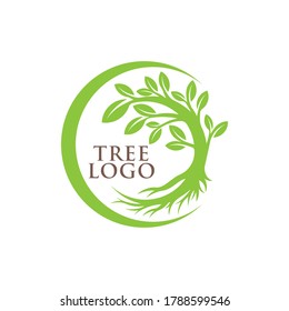 Tree Logo design vector illustration. Abstract Tree Logo vector in creative design concept for nature, agriculture and farm business. Tree Logo, icon, sign and symbol vector design illustration.