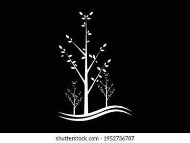 tree logo design vector illustration template