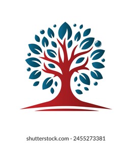 Tree Logo Design Vector Illustration 