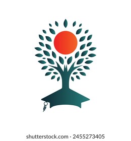 Tree Logo Design Vector Illustration 