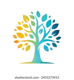 Tree Logo Design Vector Illustration 