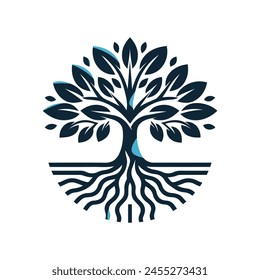 Tree Logo Design Vector Illustration 