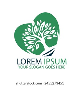 Tree Logo Design Vector Illustration 