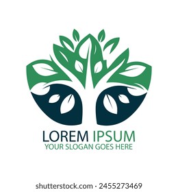 Tree Logo Design Vector Illustration 