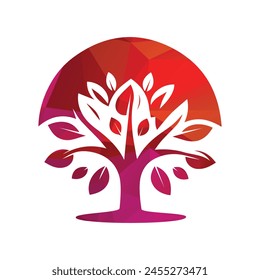 Tree Logo Design Vector Illustration 