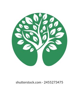 Tree Logo Design Vector Illustration 