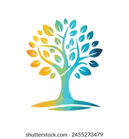 Tree Logo Design Vector Illustration 