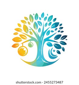 Tree Logo Design Vector Illustration 