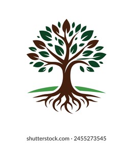 Tree Logo Design Vector Illustration 