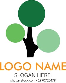 Tree logo design vector stock