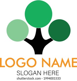 Tree logo design vector stock