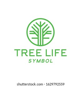 Tree logo design vector template with line Concept style. leaves icon for Green nature used for agricultural systems, farmer, and plantation products.