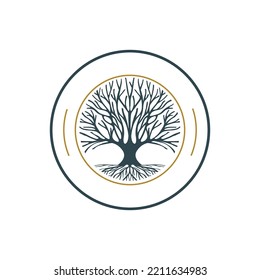 Diseño del logo del árbol. Diseño de logotipo de árbol de vintage para su negocio