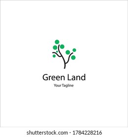 tree logo designs that can be used for garden logos or park icons on digital maps or paper maps.