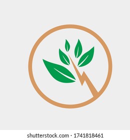 tree logo. environmentally friendly energy from trees. go green. logos for your needs