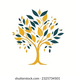 The tree logo features a stylized depiction of a tree, representing growth, vitality, and harmony with nature. The design is elegant and minimalist, capturing the essence of a tree while maintaining a