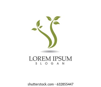 Tree logo go green nature 