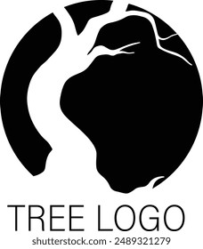 tree logo for graphic design old tree