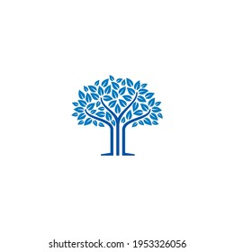 Logo de árbol o diseño de iconos