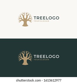 Tree logo and icon design concept.
