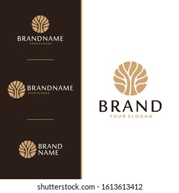 Tree logo and icon design concept.