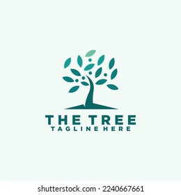 Tree Logo Icon Design Garden Plant Natural Symbols Template Tree of Life Branch with Leaves Business Sign Collection Vector