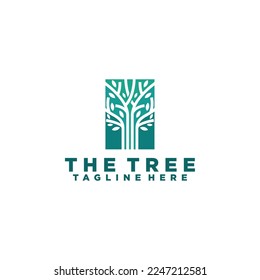 Icono Logotipo de árbol Diseño Planta Jardín Símbolos Naturales Plantilla Árbol de rama de vida con hojas Vector de colección de signos comerciales