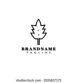 plantilla de diseño de icono de logotipo de árbol ilustración vectorial moderna