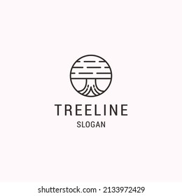 Tree logo icon design template