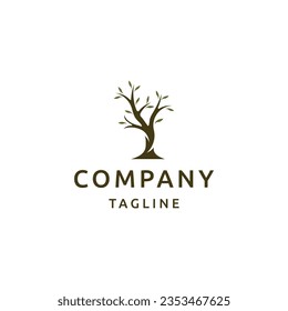Plantilla de diseño de iconos de logotipo de árbol