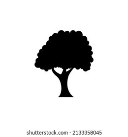 Tree logo icon isolated on white background , Park and outdoor icon concept. Vector illustration
