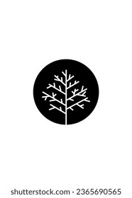 Vector de diseño de conjunto de iconos de árbol.