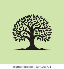 Design der Vorlage für das Baumlogo