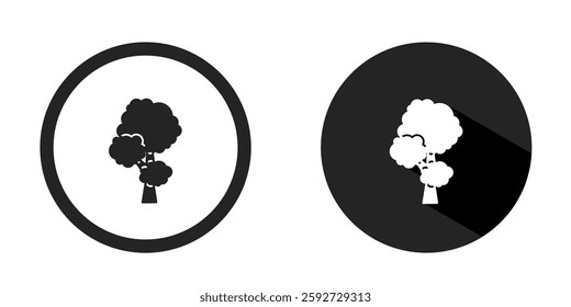 Tree logo. Tree icon vector design black color. Stock vector.